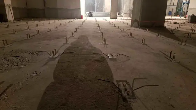 Industrial floor in an 800 m² underground parking garage — Uzhhorod